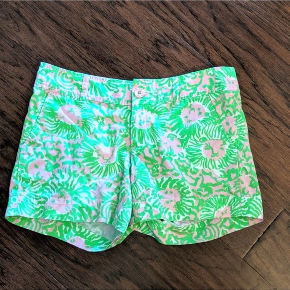 Lilly Pulitzer Lion Pink Green Callahan Sh…
